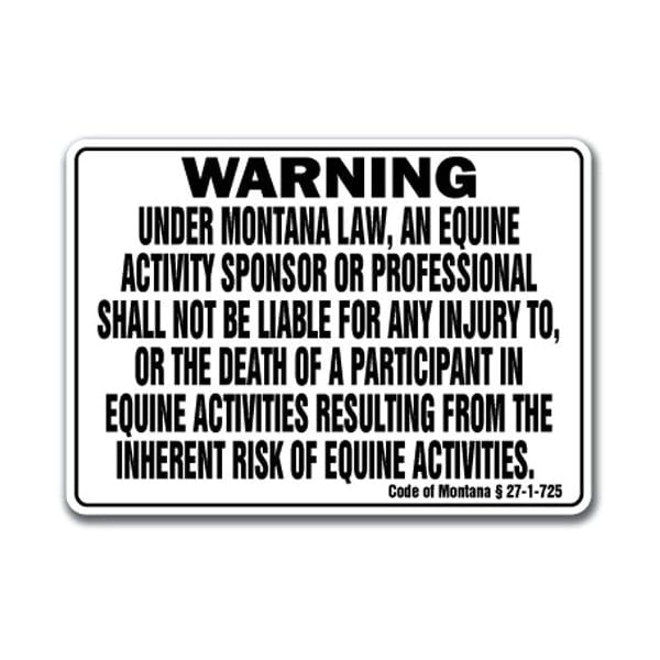 Signmission 24 in Height, Vinyl, 24" x 18", WS-D-1824-Montana - WS-D-1824-MONTANA