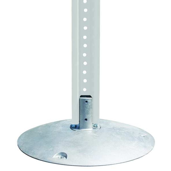 Tapco Silver Aluminum Bolt-Down Sign Base ; ft. Aluminum - 037-00001