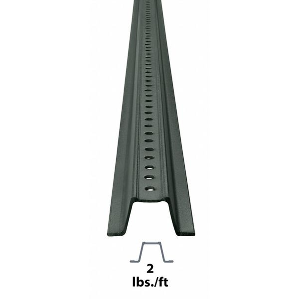Tapco Sign Post, U-Channel, , Steel Green, Powder Coated, 12 ft. L, 1-15/32" D - 054-00006