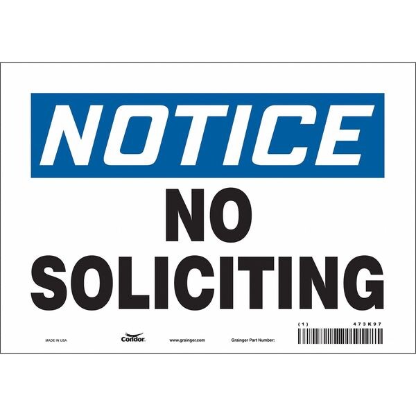 Condor Safety Sign, 7 in Height, 10 in Width, Vinyl, Vertical Rectangle, English, 473K97 - 473K97