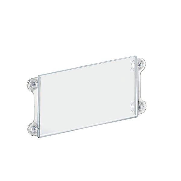 Azar Displays 14"W x 8.5"H Sign Frame W/ suction cups, PK2 - 106607