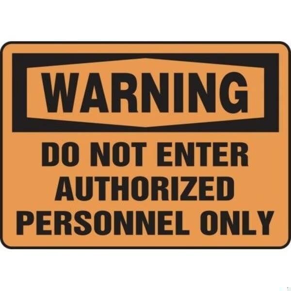Accuform OSHA WARNING SAFETY SIGN DO NOT MADM324XL - MADM324XL