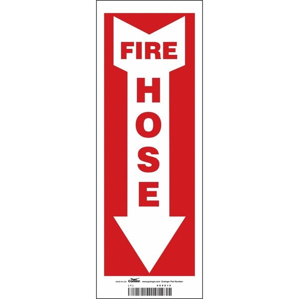 Condor Safety Sign, 5" W, 14" H, 0.004" Thickness - 469Z15