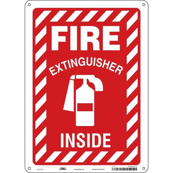 Condor Safety Sign, 10" W, 14" H, 0.032" Thickness - 469Z78