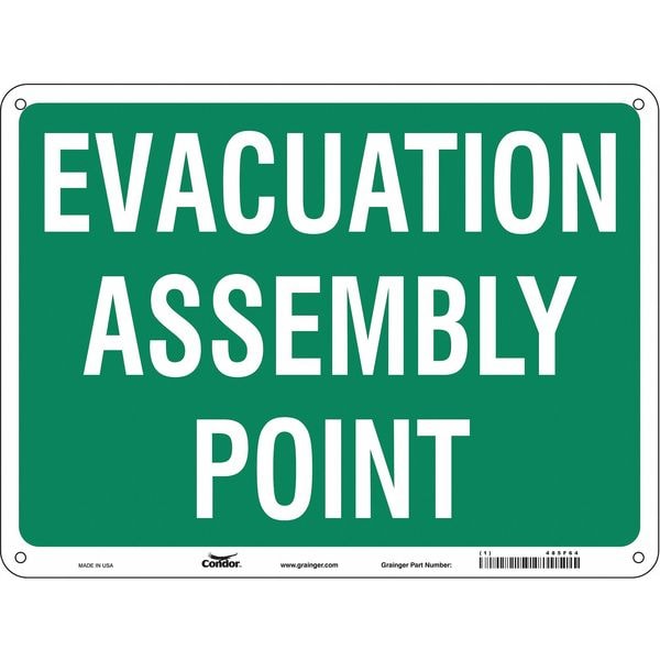 Condor Safety Sign, 24" Wx18" H, 0.032" Thick - 485F64