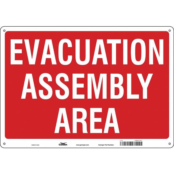 Condor Safety Sign, 20" Wx14" H, 0.032" Thick - 485F41