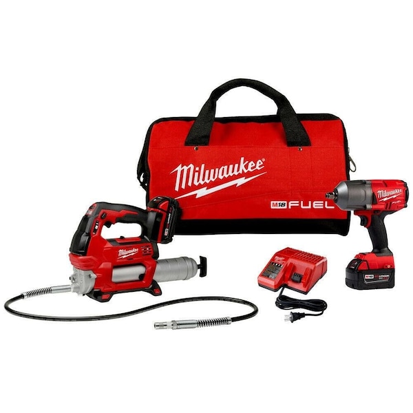 Milwaukee Tool M18 FUEL High Torque 1/2 in. Impact Wrench with Friction Ring Kit - 2767-22GG