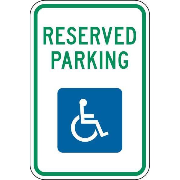 Zing Handicap Parking Sign, 18X12", HIP, 2366 - 2366
