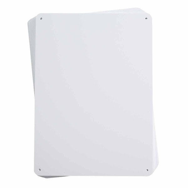Brady Blank Sign, 14-1/4" W, 10-1/4" H, No Text, Plastic, White - 13626