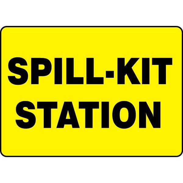 Accuform Spill-Kit Station, 14" W x 10" H, Rectangle, Aluminum, MCHL567VA - MCHL567VA