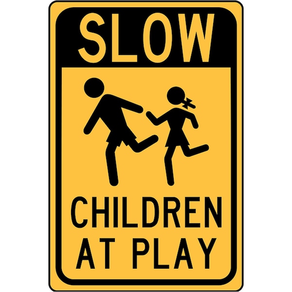 Hy-Ko Slow Children Sign 12" x 18" - A20062