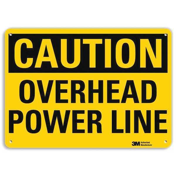 Lyle Safety Sign, 10 in Height, 14 in Width, Aluminum, Horizontal Rectangle, English, U4-1579-RA_14X10 - U4-1579-RA_14X10
