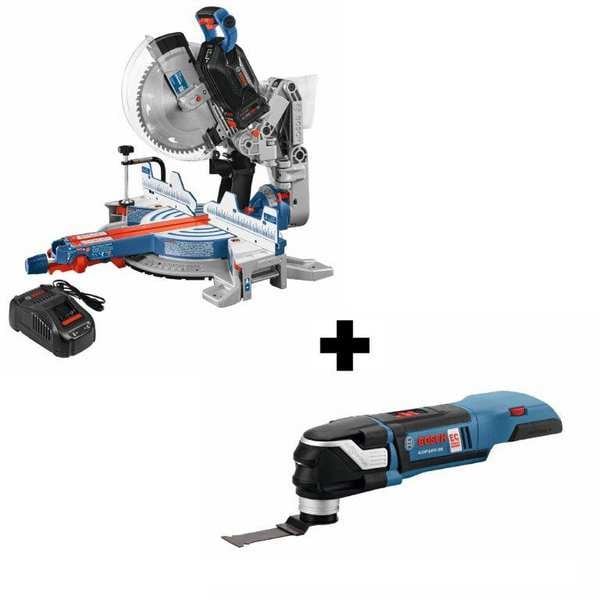 Bosch Cordless Tool Combination Kit, 18V - GCM18V-12GDCN14 + GOP18V-28N