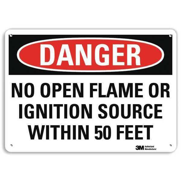 Lyle Danger Sign, 7" H, 10" W, Plastic, Vertical Rectangle, English, U3-1825-NP_10X7 - U3-1825-NP_10X7