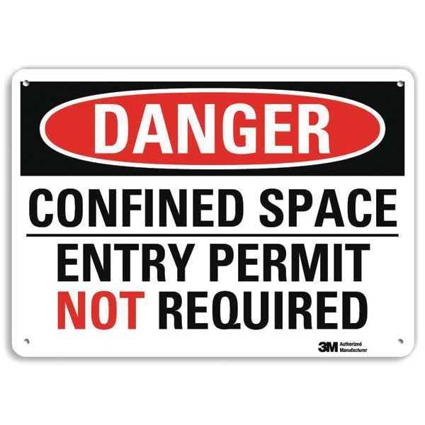 Lyle Plastic Danger Sign, 4 Holes, 10"x7", U3-1208-NP_10X7 - U3-1208-NP_10X7