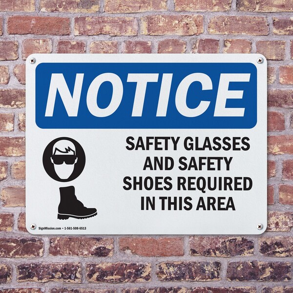 Signmission 12 in Height, 18 in Width, Plastic, Rectangle - OS-2PACK-NS-P-1218-L-16514