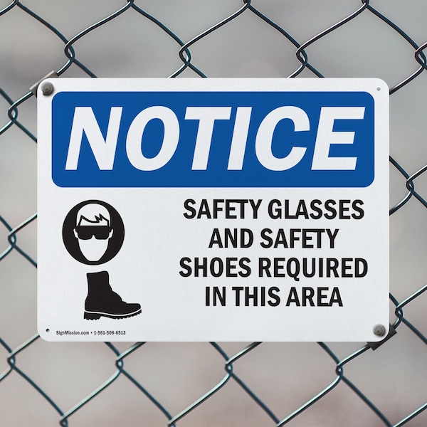 Signmission 12 in Height, 18 in Width, Plastic, Rectangle - OS-2PACK-NS-P-1218-L-16514
