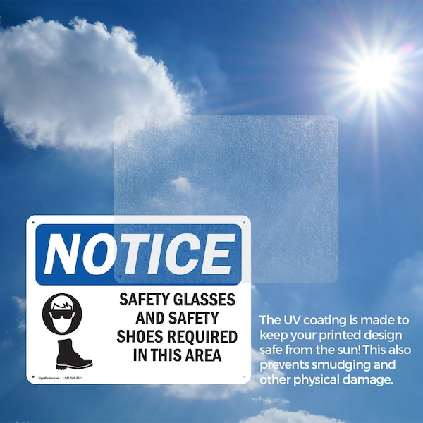 Signmission 12 in Height, 18 in Width, Plastic, Rectangle - OS-2PACK-NS-P-1218-L-16514