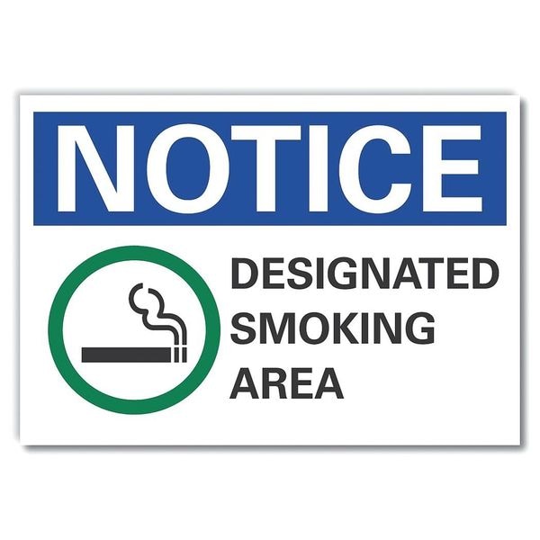 Lyle Notice Sign, 7" H, 10" W, Reflective Sheeting, Vertical Rectangle, English, LCU5-0069-RD_10X7 - LCU5-0069-RD_10X7