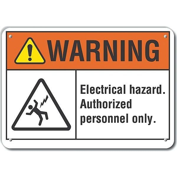 Lyle Decal, Warning Electrical Hazard, 14 x 10", LCU6-0021-NA_14X10 - LCU6-0021-NA_14X10