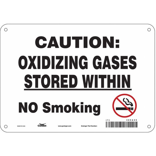 Condor Chemical Sign, 7" H, 10" W, Vertical Rectangle, English, 486A26 - 486A26