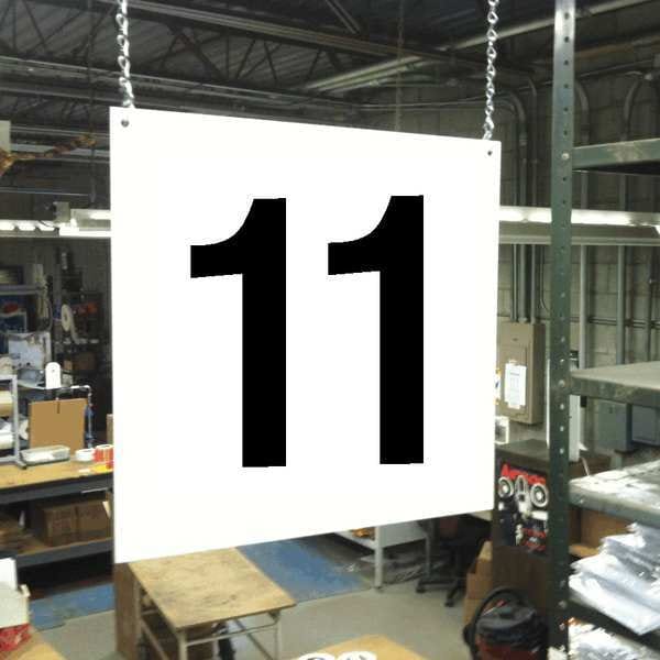 Stranco Hanging Aisle Sign, Legend 11 - HPS-FS1212-11