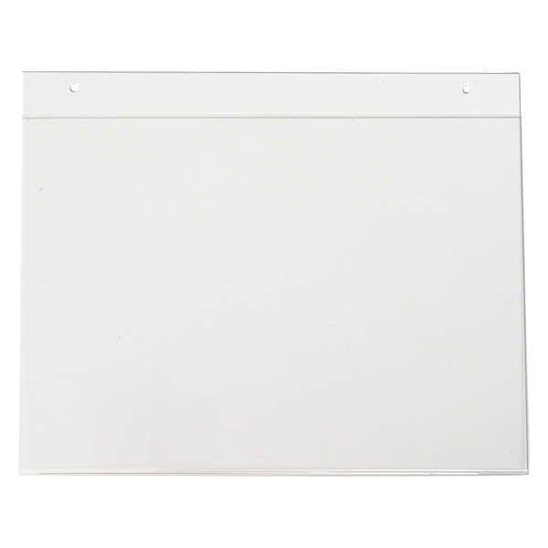 Zoro Select Sign Holder, , Acrylic White, 10" L - SH1014