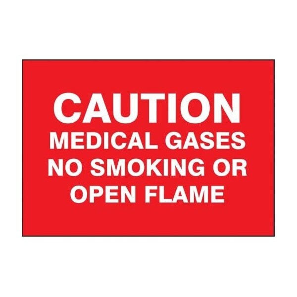 Accuform CAUTION SAFETY SIGN MEDICAL GASES  NO MGS142 - MGS142