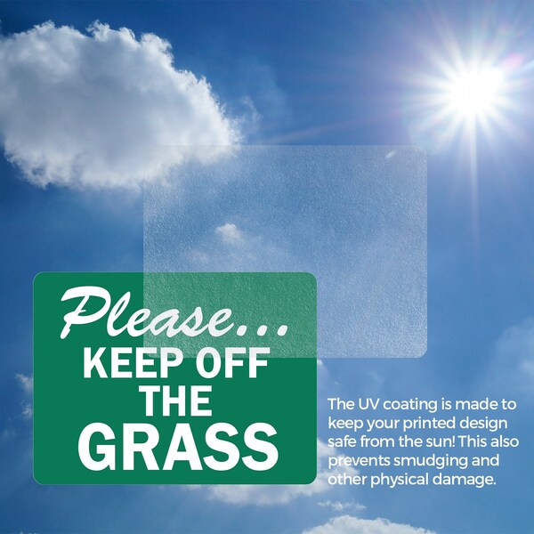 Signmission Please...Keep Off The Grass, 10 in W x Rectangle, Vinyl Decal - OS-2PACK-MISC-D-710-L-19506