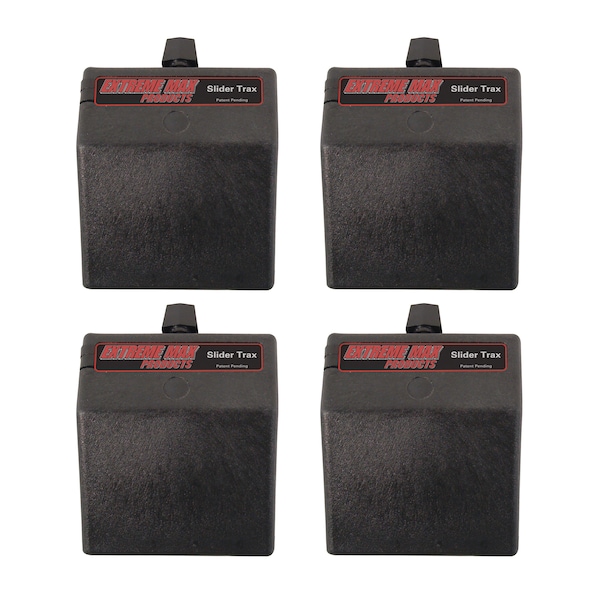 Extreme Max Extreme Max 3004.3100 Slider Trax Multi-Fit Slider Base - 45 Degree, Pack of 4 - 3004.3100