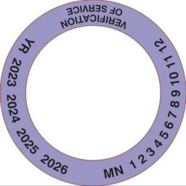 Accuform SAFETY SIGN VERIFICATION OF SERVICE CVS118 - CVS118