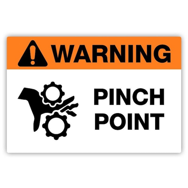 Creative Safety Supply Safety Label, 5 in Height, 3 in Width, Vinyl - PL21022-35