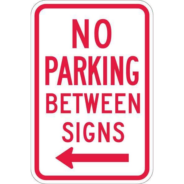 Lyle No Parking Between Parking Sign, 18"x12, T1-1050-HI_12x18 - T1-1050-HI_12X18
