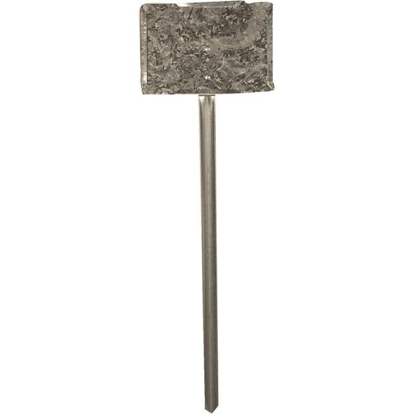 Col-Met COLLIER METAL SPECIALTIES Galvanized Steel Sign Holder, 7"W x 5"H x 18"L - 7518