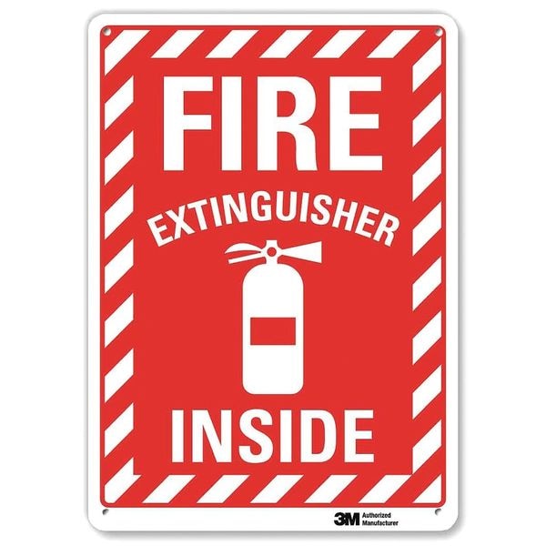 Lyle Safety Sign, 10" W, 14" H, 0.040" Thickness - U1-1060-NA_10X14