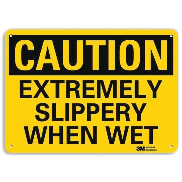 Lyle Safety Sign, 10 in Height, 14 in Width, Aluminum, Horizontal Rectangle, English, U4-1266-RA_14X10 - U4-1266-RA_14X10
