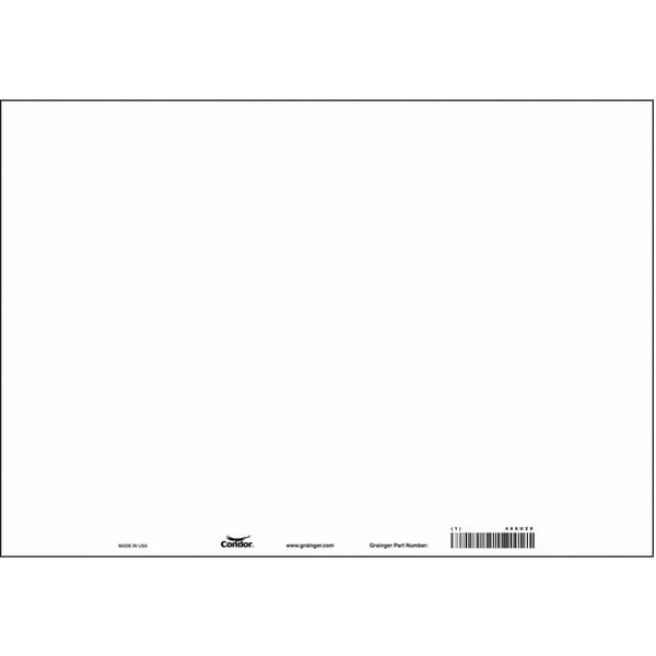 Condor Safety Sign, 20" W, 14" H, 0.055" Thickness - 486U28