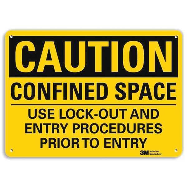 Lyle Caution Sign, 10" W, 7" H, 0.040" Thick, U4-1145-NA_10x7 - U4-1145-NA_10X7