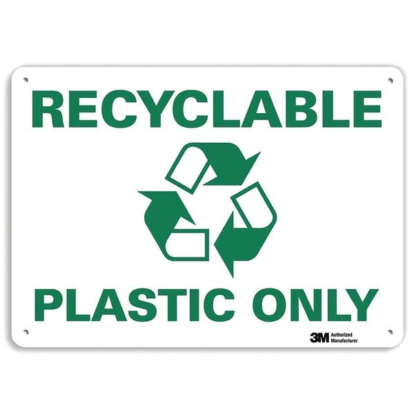 Lyle Recyclable PLASTIC ONLY, 7 in x 10 in, Vertical Rectangle, Aluminum, U1-1061-NA_10x7 - U1-1061-NA_10X7