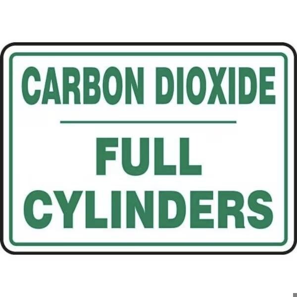 Accuform CYLINDER SIGN CARBON DIOXIDE CYLINDER - MCPG519VP