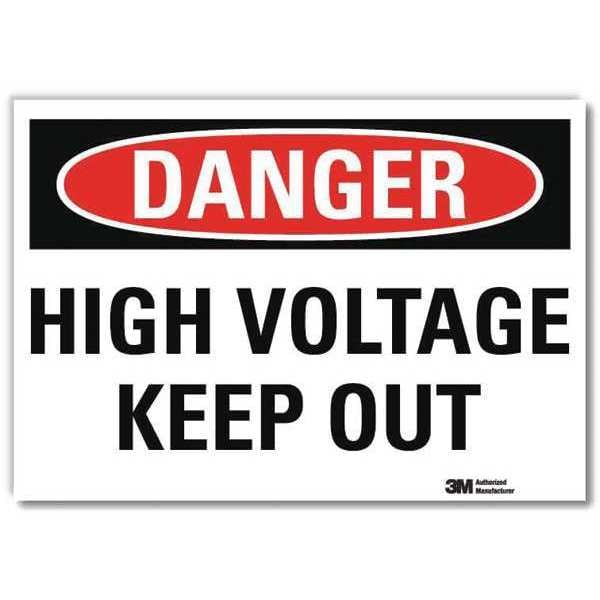 Lyle Danger Sign, 14x10 In., English, U1-1019-RD_14X10 - U1-1019-RD_14X10