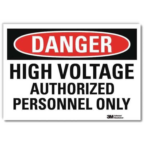 Lyle Danger Sign, 7x5 In., English, U1-1027-RD_7X5 - U1-1027-RD_7X5
