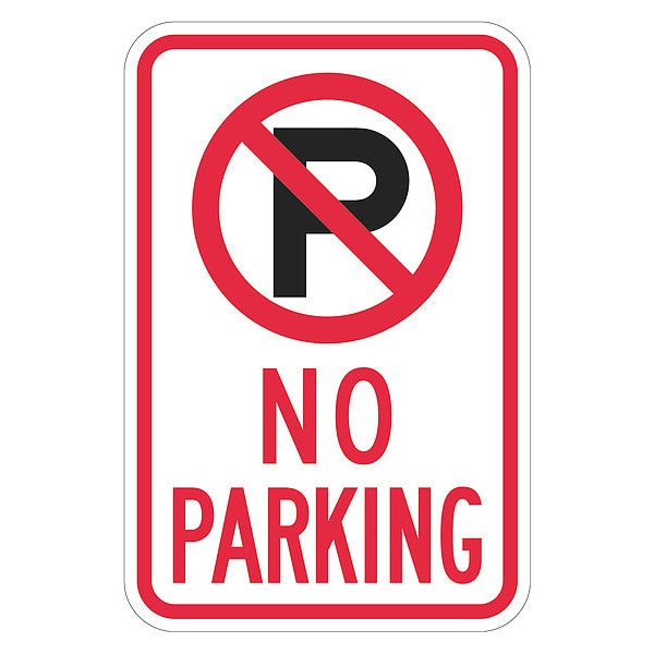 Lyle No Parking Sign, 18" x 12, T1-2888-HI_12x18 - T1-2888-HI_12X18