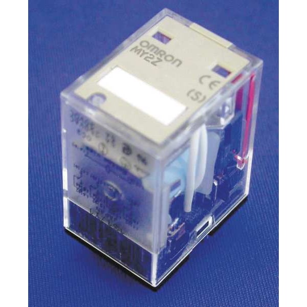 Relé de propósito general Omron, 24V DC Voltaje de bobina, Cuadrado, 8 Pines, DPDT - MY2Z-DC24