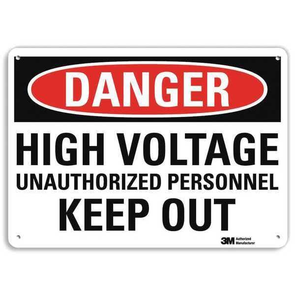 Lyle Danger Sign, 14x10 In., English, U1-1022-RA_14X10 - U1-1022-RA_14X10