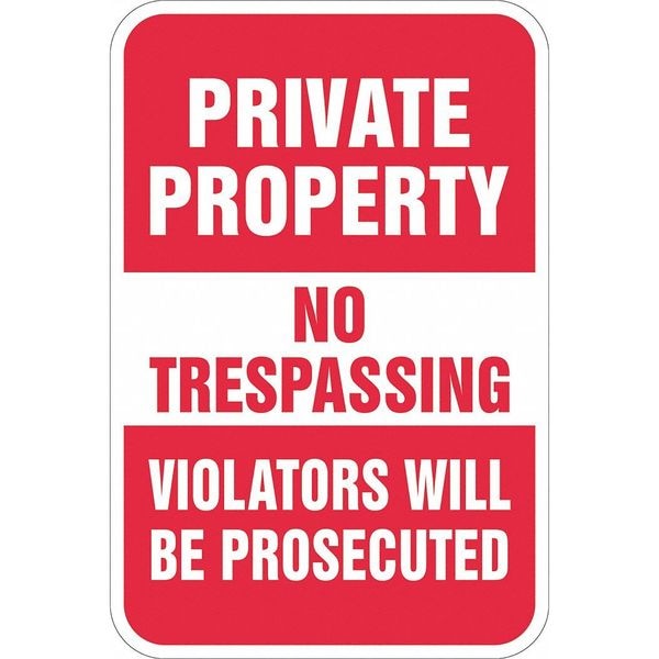 Lyle Facility Sign, 18 in H, 12 in W, Aluminum, Rectangle, English, T1-1162-EG_12x18 - T1-1162-EG_12X18