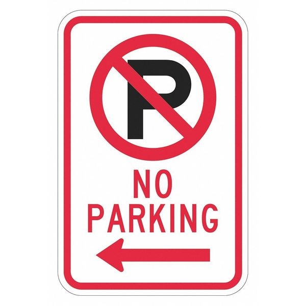 Lyle No Parking Sign, 18" x 12, T1-2885-EG_12x18 - T1-2885-EG_12X18