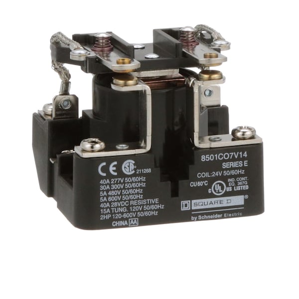 Relé Square D, 600VAC Coil Volts, 2 NO; DPST - 8501CO7V14