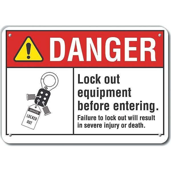 Lyle Reflalum Danger Lock Out, 10"x7", LCU4-0163-RA_10X7 - LCU4-0163-RA_10X7