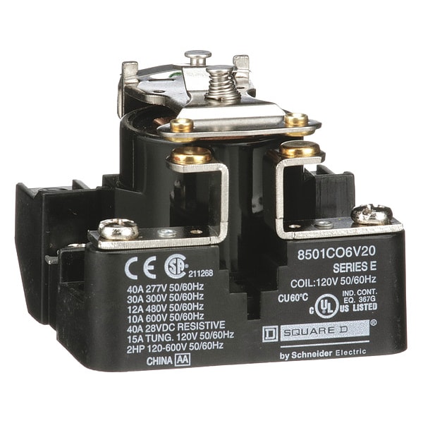 Relevador Square D, 600VAC Voltios de bobina, 1 NC; SPST - 8501CO6V14